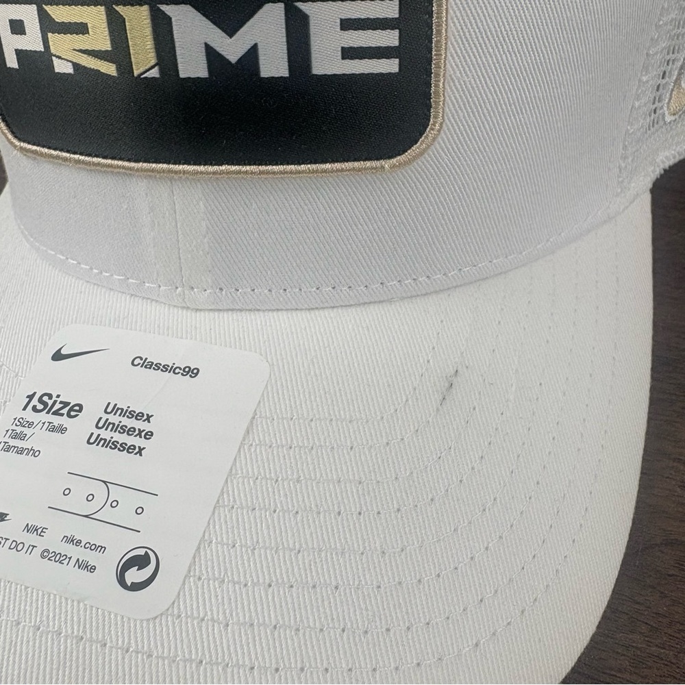 Nike Coach Prime Trucker Sideline Hat Classic99 Cap NEW White Colorado Buffaloes - Picture 2 of 10